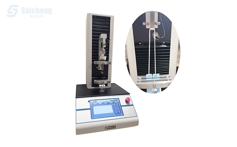 口罩帶斷裂強(qiáng)度測試儀_口罩帶拉力試驗機(jī)_口罩耳帶靜拉力測試